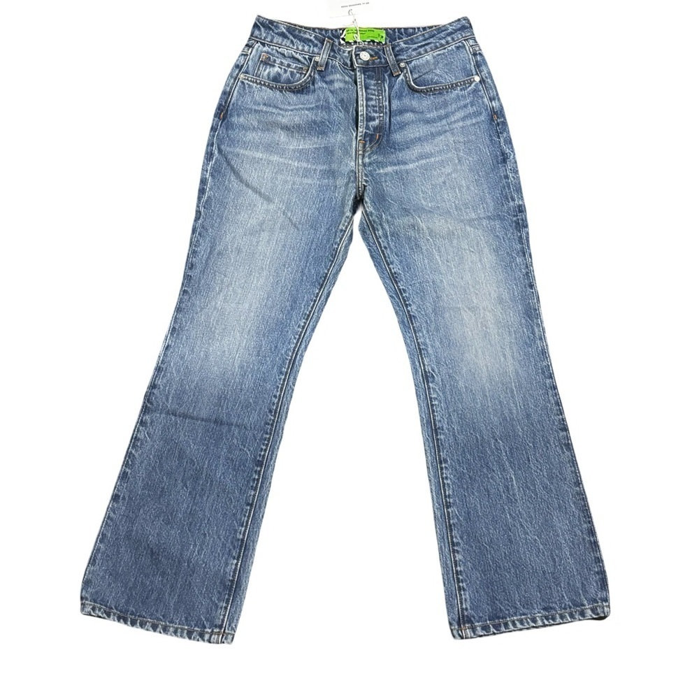 Sandrine Rose X Free People medium wash new size 26 button fly jeans.